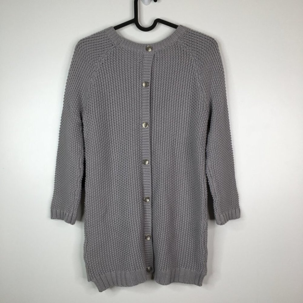 Cynthia Rowley Chunk Knit Button Back Sweater - Picture 8 of 11